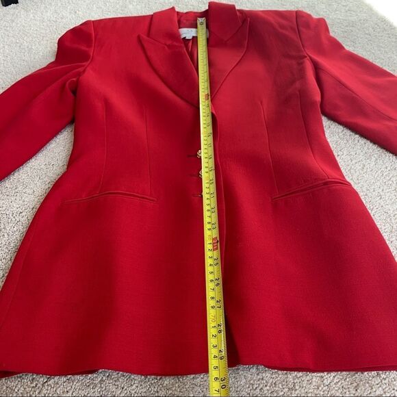 ALFRED Sung Vintage Red Blazer Jacket Sz 2 - Picture 7 of 10